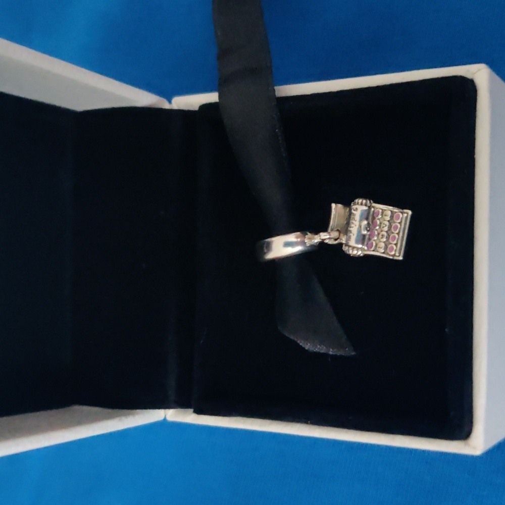 Pandora typing machine charm